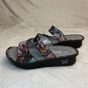 ALEGRIA Karmen Bubblish KAR-137 Multi-Color Slip On Slide Sandal Girls 4 W‎ 5.5